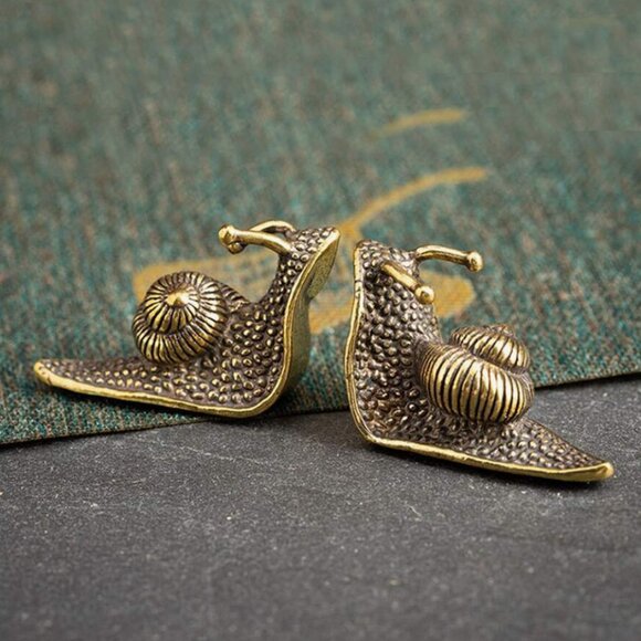 Two Anthro Snails Figurines Home Decor - Picture 1 of 6
